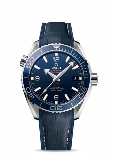 Omega Seamaster Planet Ocean 600M Co-Axial 43.5 Master Chronometer Stainless Steel / Blue / Alligator 215.33.44.21.03.001 (21533442103001)